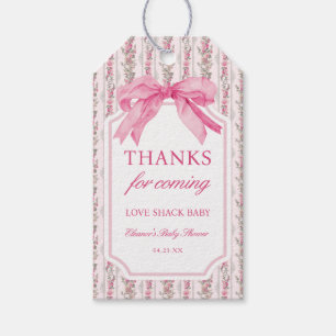 Baby Girl Love Shack Baby Shower Favour Tag