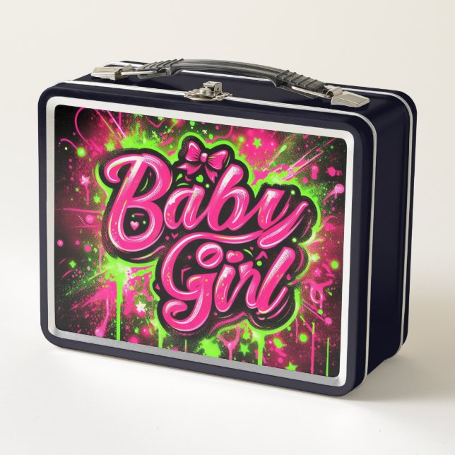 Baby Girl Lunchbox en métal (Devant)