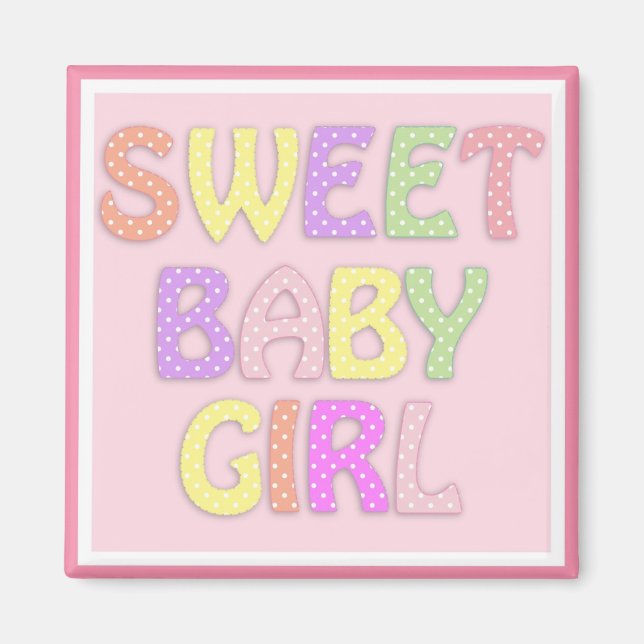 Baby Girl Magnet (Front)