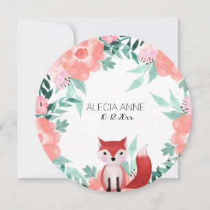 Baby Girl Milestone Card