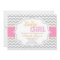 Baby Girl Mod Chic Chevron Baby Shower Invite