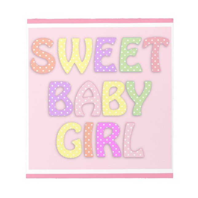 Baby Girl Notepad (Front)