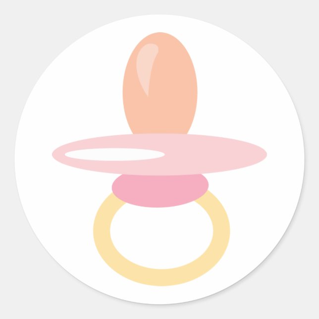 Baby Girl Pacifier Stickers (Front)