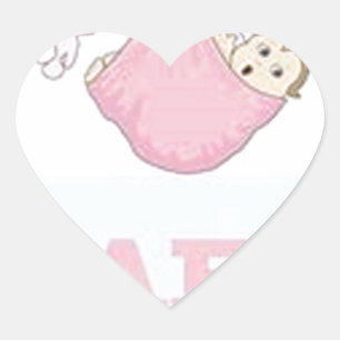 BABY GIRL PARTY ITEMS DECOR HEART STICKER
