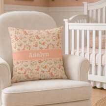 Baby Girl Peach Western Coquette Monogram