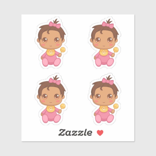 Baby Girl Pink Jumpsuit Set of 4 (Sheet)