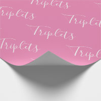 Baby Girl Pink Triplet Girls Script