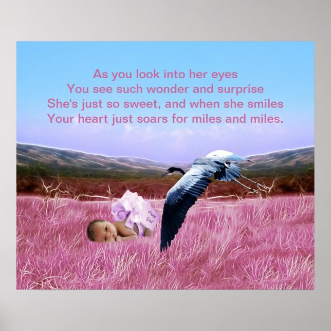 Baby Girl poem poster (Front)