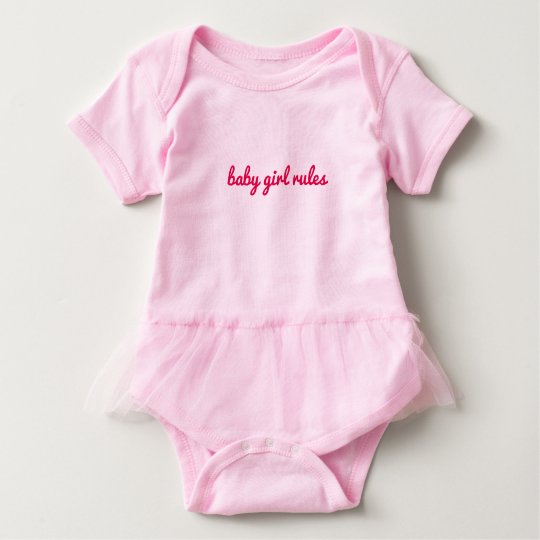Baby girl rules baby bodysuit