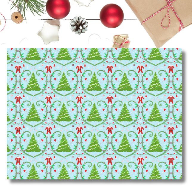 Baby Girl Santa Outfit Baby Shower Pattern Tissue Paper (Creator Uploaded)