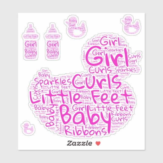 Baby Girl Shapecloud (Sheet)