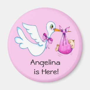 Baby Girl Shower Favours Magnet