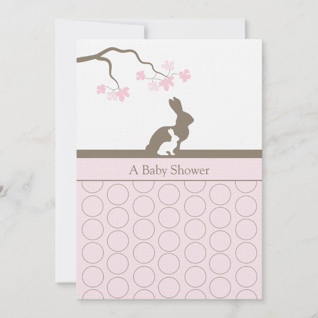 Baby Girl Shower Invitation (Front)
