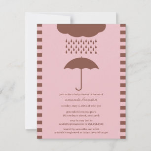 Baby Girl Shower Pink Invitation