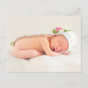 Baby Girl Sleeping Postcard