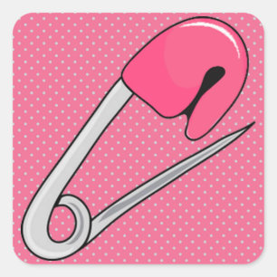 Baby Girl Square Sticker