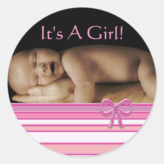 Baby Girl Stickers with your baby photo