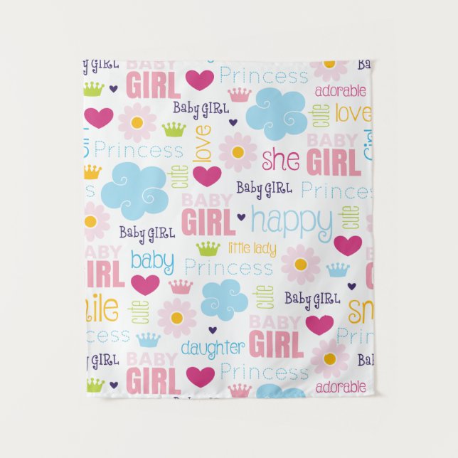 Baby Girl Tapestry (Front)