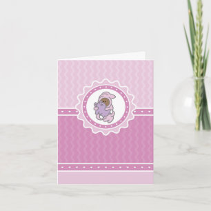 Baby Girl Thank You Card