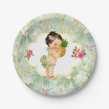 Baby Girl Tropical Hawaiian Luau Hibiscus