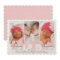 Baby Girl Twins Pretty in Pink Birth Announcement