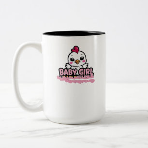 Baby girl  Two-Tone coffee mug