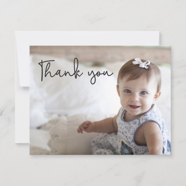 Baby Girl's first birthday Custom Photo (Front)