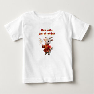 Baby Goat with Sparklers Baby Tee
