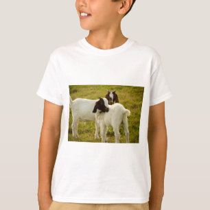 Baby Goats Farm Animals in Pasture T-Shirt