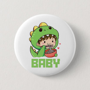 baby godzilla 2 inch round button
