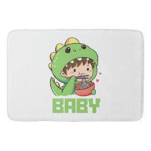 baby godzilla bath mat