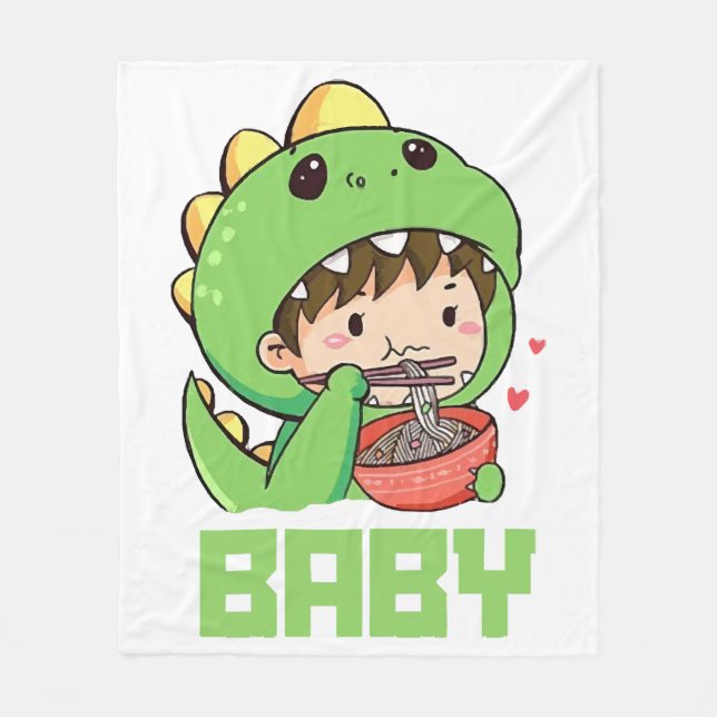 baby godzilla fleece blanket (Front)