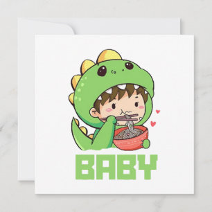 baby godzilla invitation