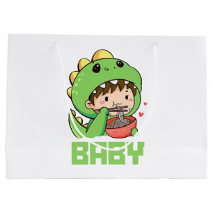 baby godzilla large gift bag
