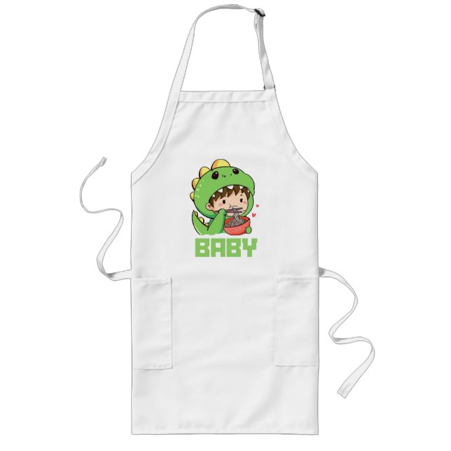 baby godzilla long apron (Front)