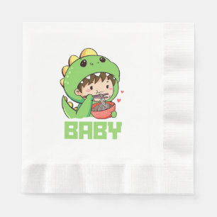baby godzilla napkin