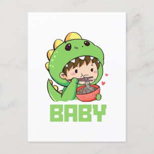 baby godzilla postcard