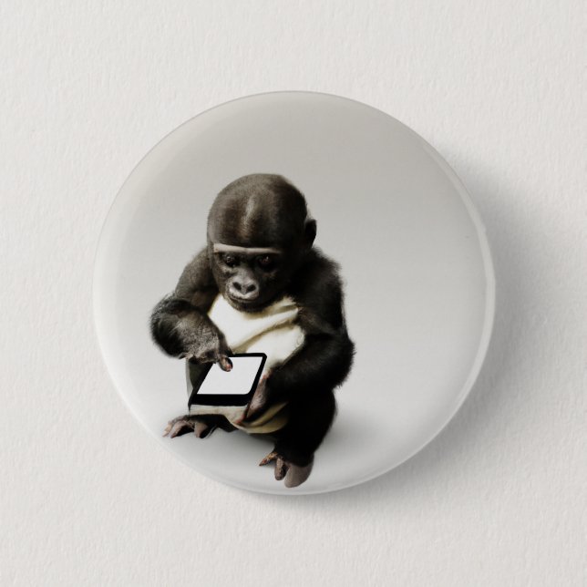 Baby gorilla Button (Front)