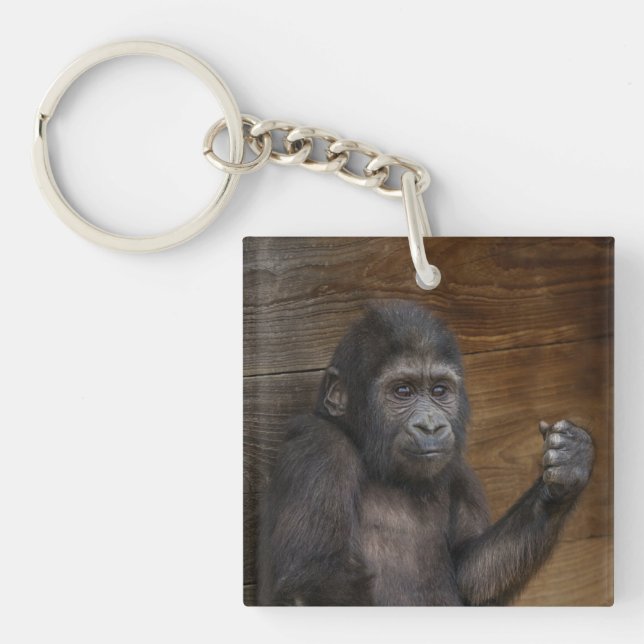 Baby Gorilla Keychain (Front)