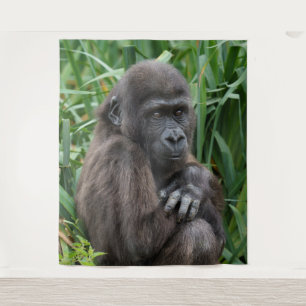 Baby Gorilla Tapestry