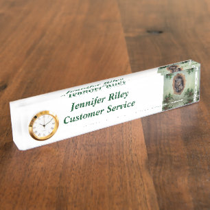 Baby Grey Squirrels Christmas Nameplate