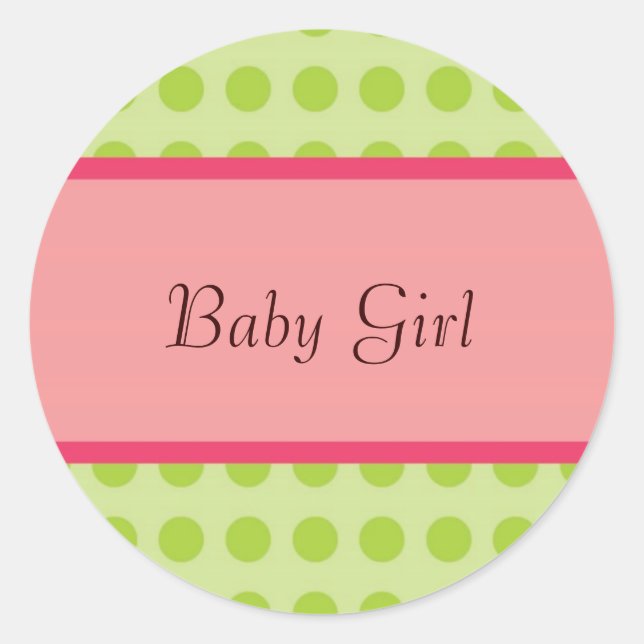 Baby Gril Sticker - Customizable (Front)