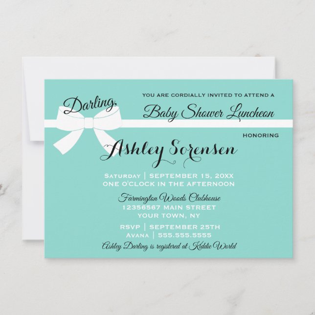 Baby & Guests Sprinkle Shower Tiara Party Invitation (Front)