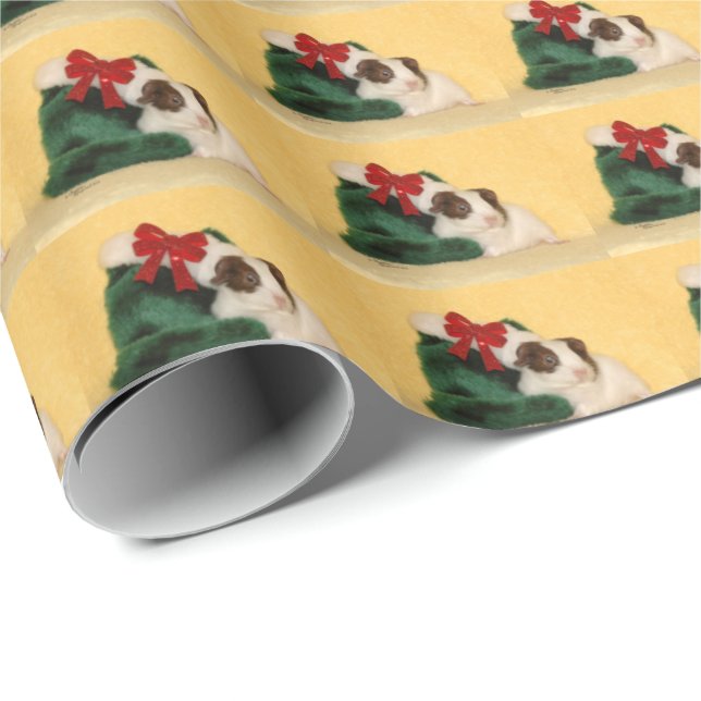 Baby Guinea Pig Stocking Wrapping Paper (Roll Corner)
