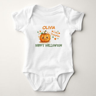 Baby Halloween Cute Pumpkin  Bodysuit