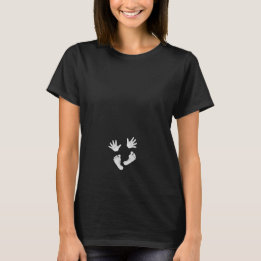 Baby Hands and Feet Maternity by Leslie Harlow T-Shirt