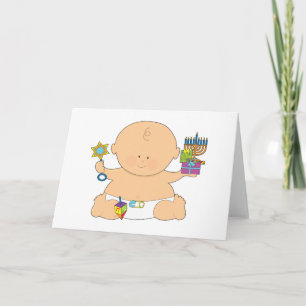 Baby Hanukkah Holiday Card