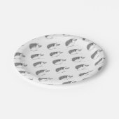 Baby hedgehog animal paper plate (Angled)