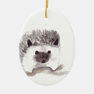 baby hedgehog ceramic ornament
