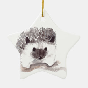baby hedgehog ceramic ornament